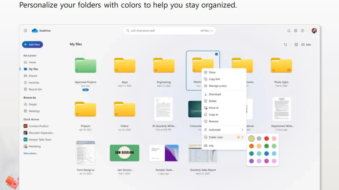 Обновление Microsoft OneDrive: новый дизайн и интеграция Copilot